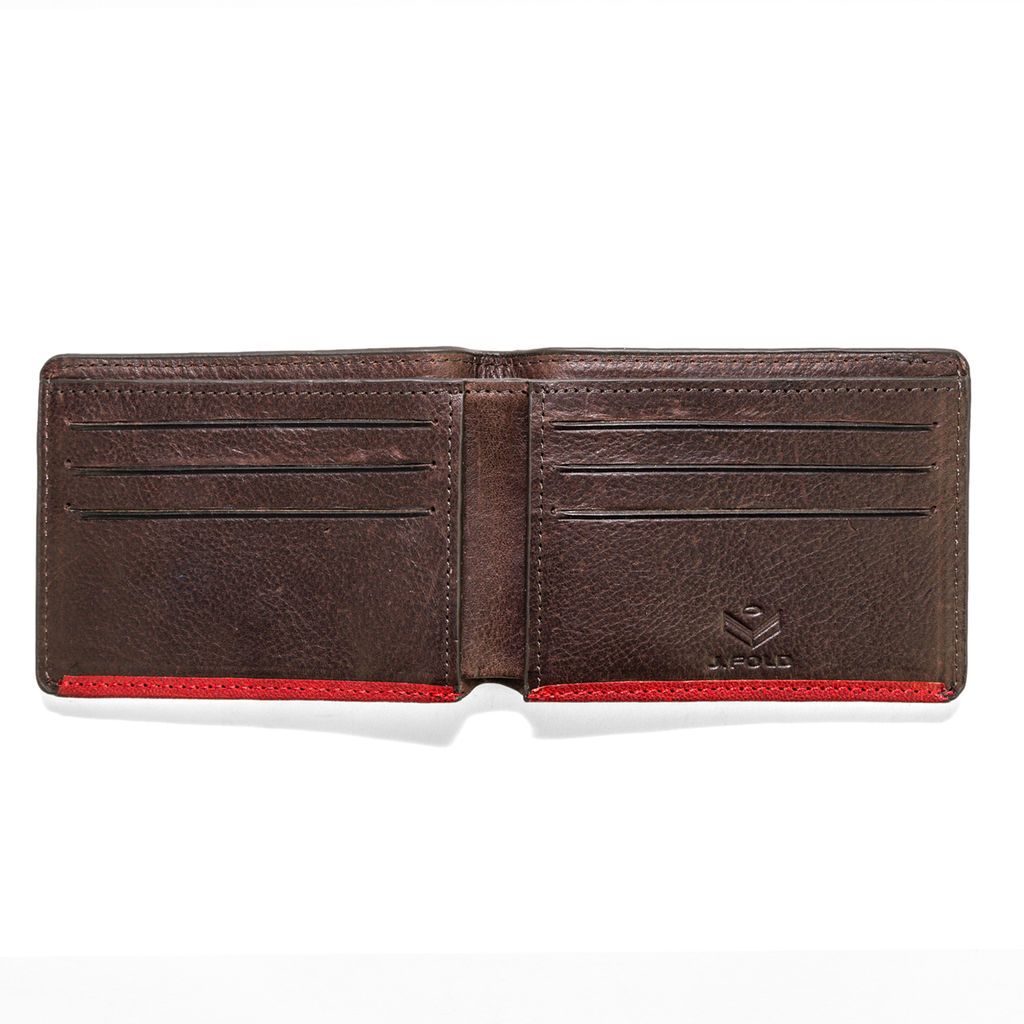 J.FOLD Leather Wallet Overstone - Red